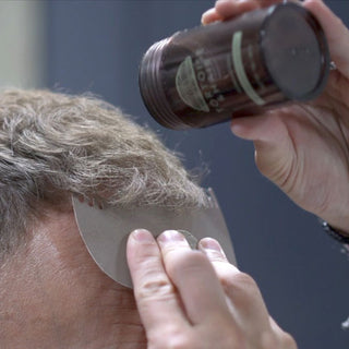 Our Tortoise & Hair Hairline Perfector is the perfect compliment to Tortoise & Hair fibers. This is the best way to get a natural hairline when applying Tortoise & Hair fibers. The Hairline Perfector also helps to keep fibers off of your forehead while you are applying the hair fibers.
